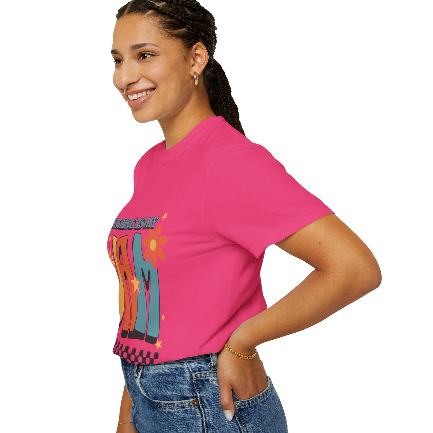 Teaching Is My Jam Unisex Garment-Dyed T-Shirt - Fun Teacher Gift