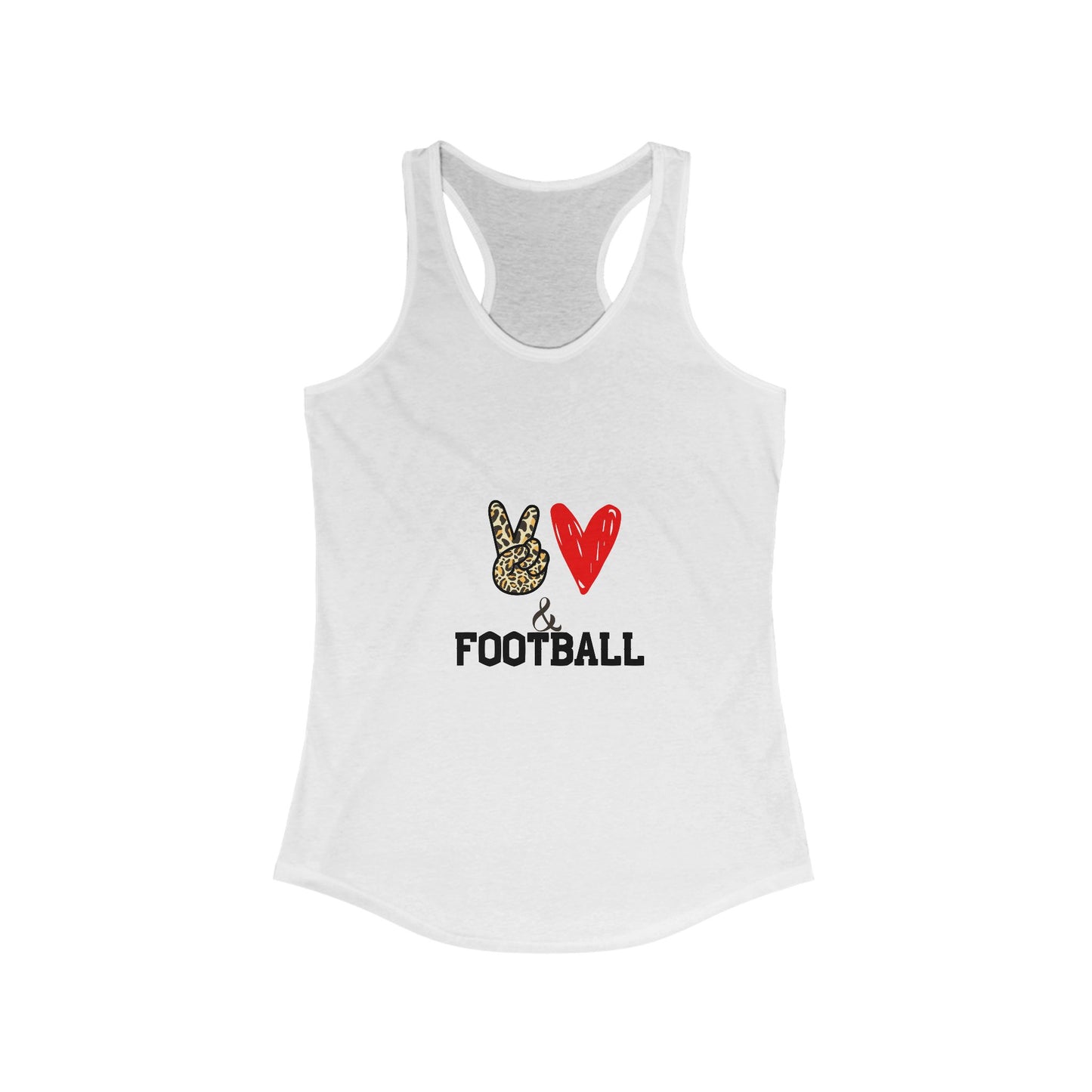 Women's Football Love Racerback Tank Top