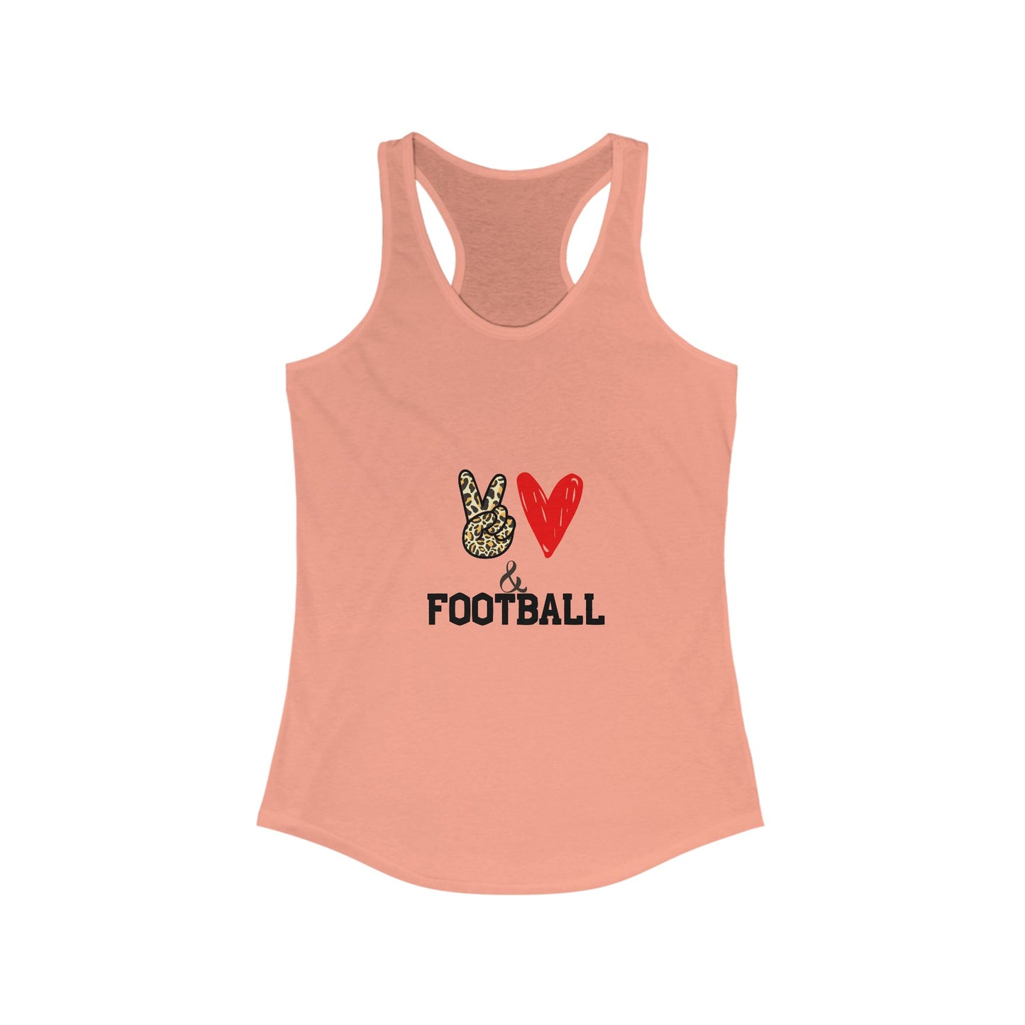 Women's Football Love Racerback Tank Top