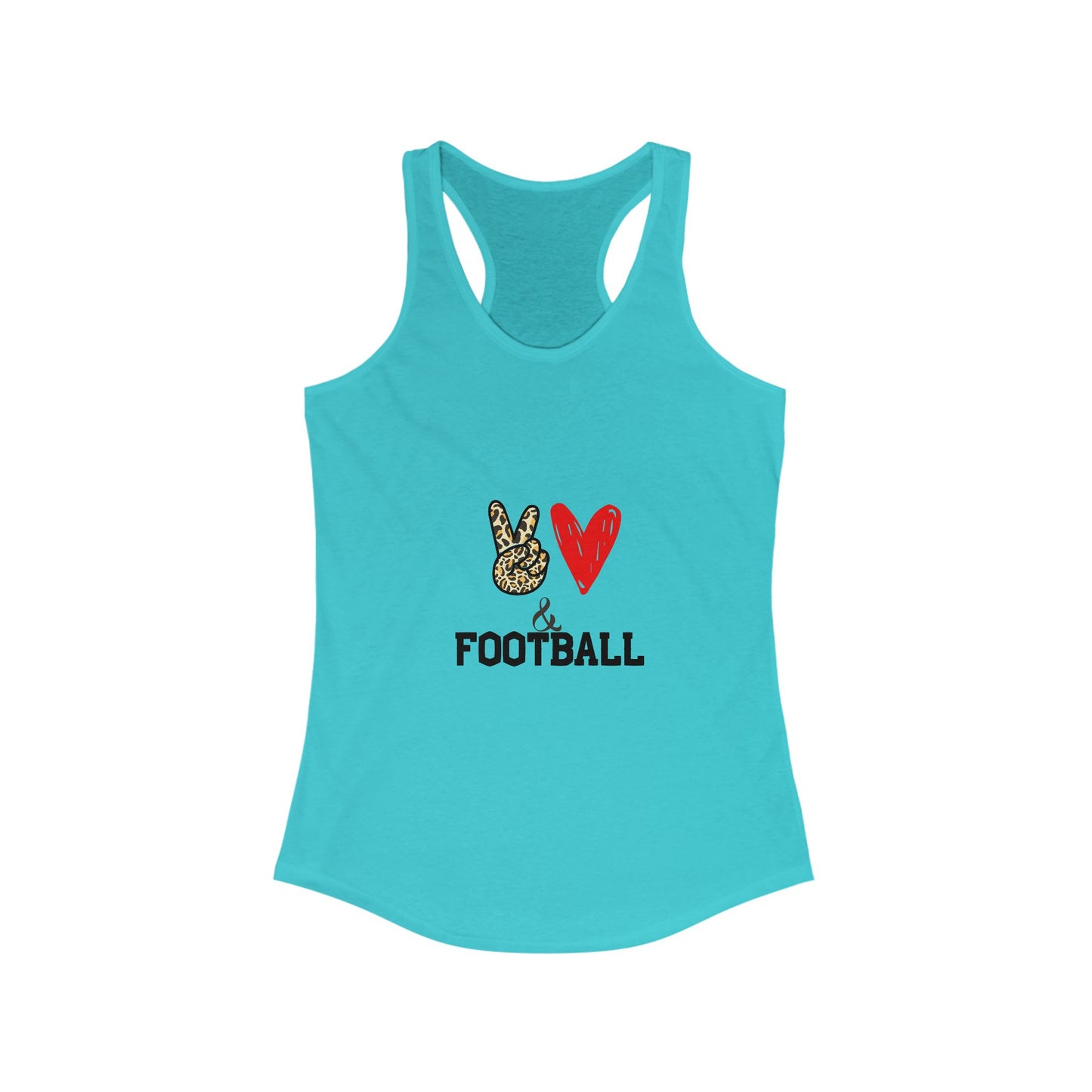 Women's Football Love Racerback Tank Top
