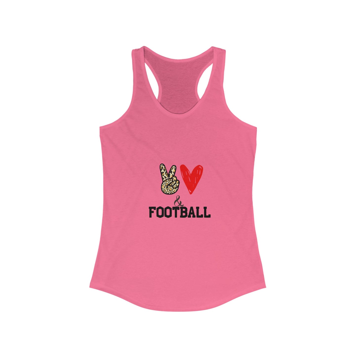 Women's Football Love Racerback Tank Top