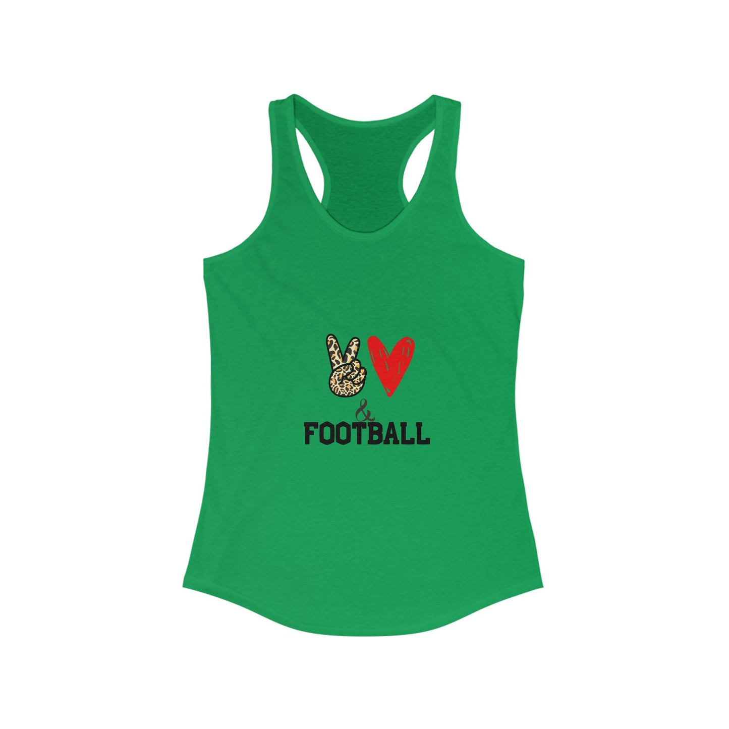 Women's Football Love Racerback Tank Top