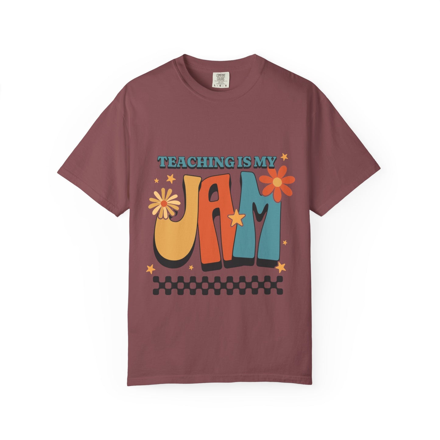 Teaching Is My Jam Unisex Garment-Dyed T-Shirt - Fun Teacher Gift