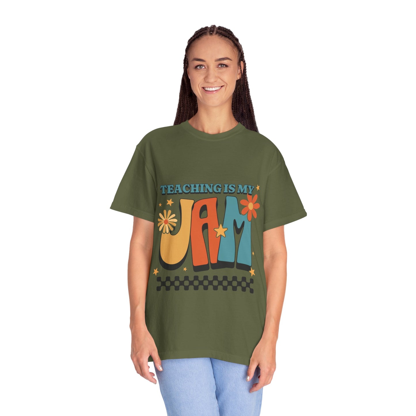 Teaching Is My Jam Unisex Garment-Dyed T-Shirt - Fun Teacher Gift