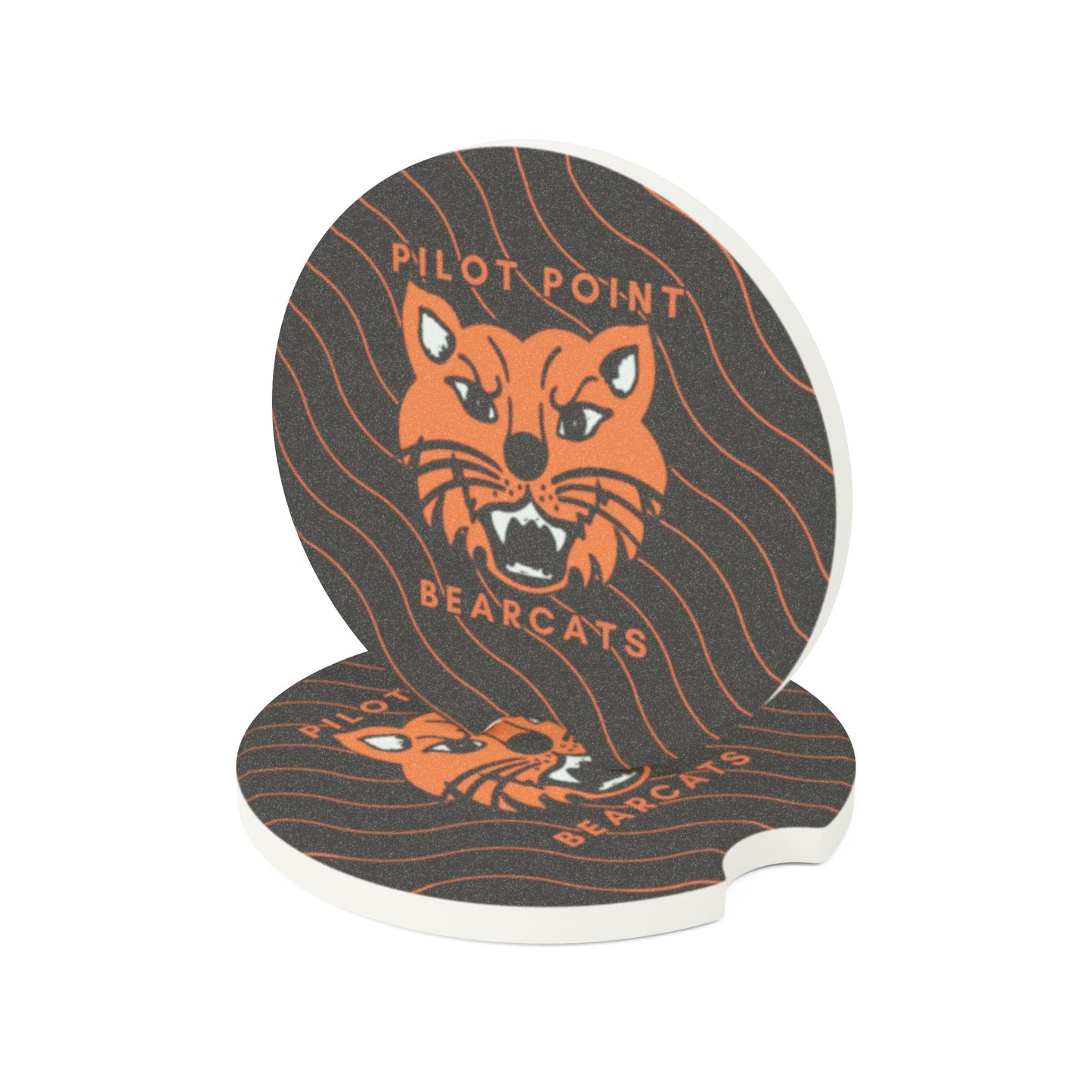 Pilot Point Bearcats Soapstone Car Coaster - Stylish Drink Holder for Car Enthusiasts