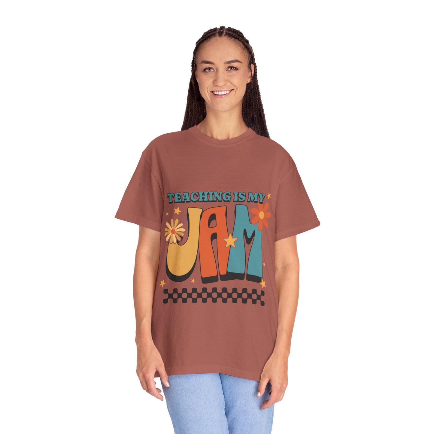 Teaching Is My Jam Unisex Garment-Dyed T-Shirt - Fun Teacher Gift