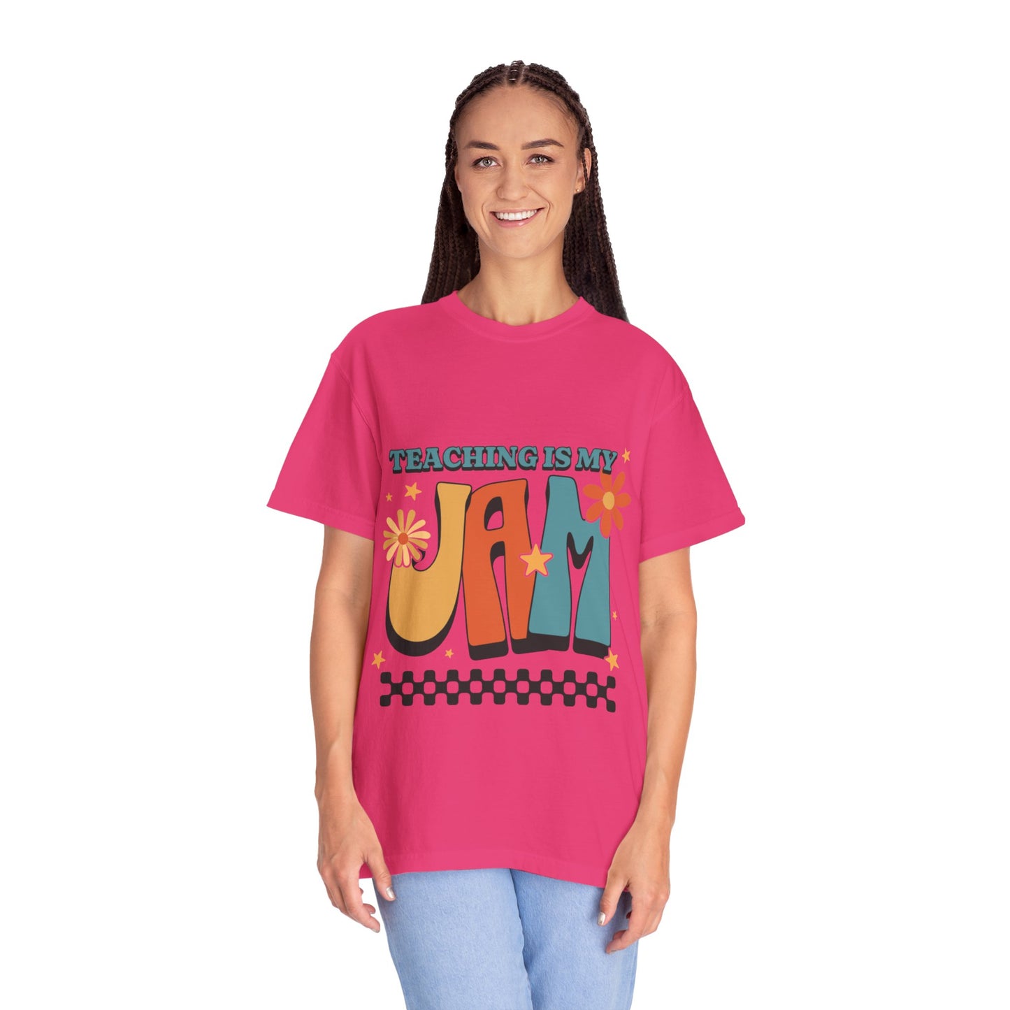 Teaching Is My Jam Unisex Garment-Dyed T-Shirt - Fun Teacher Gift