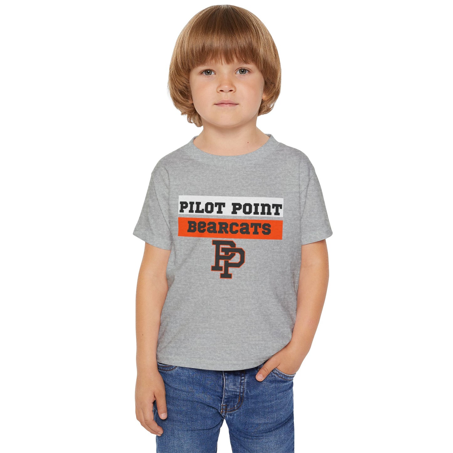 Pilot Point Bearcats Toddler T-Shirt - Soft Heavy Cotton Tee for Kids