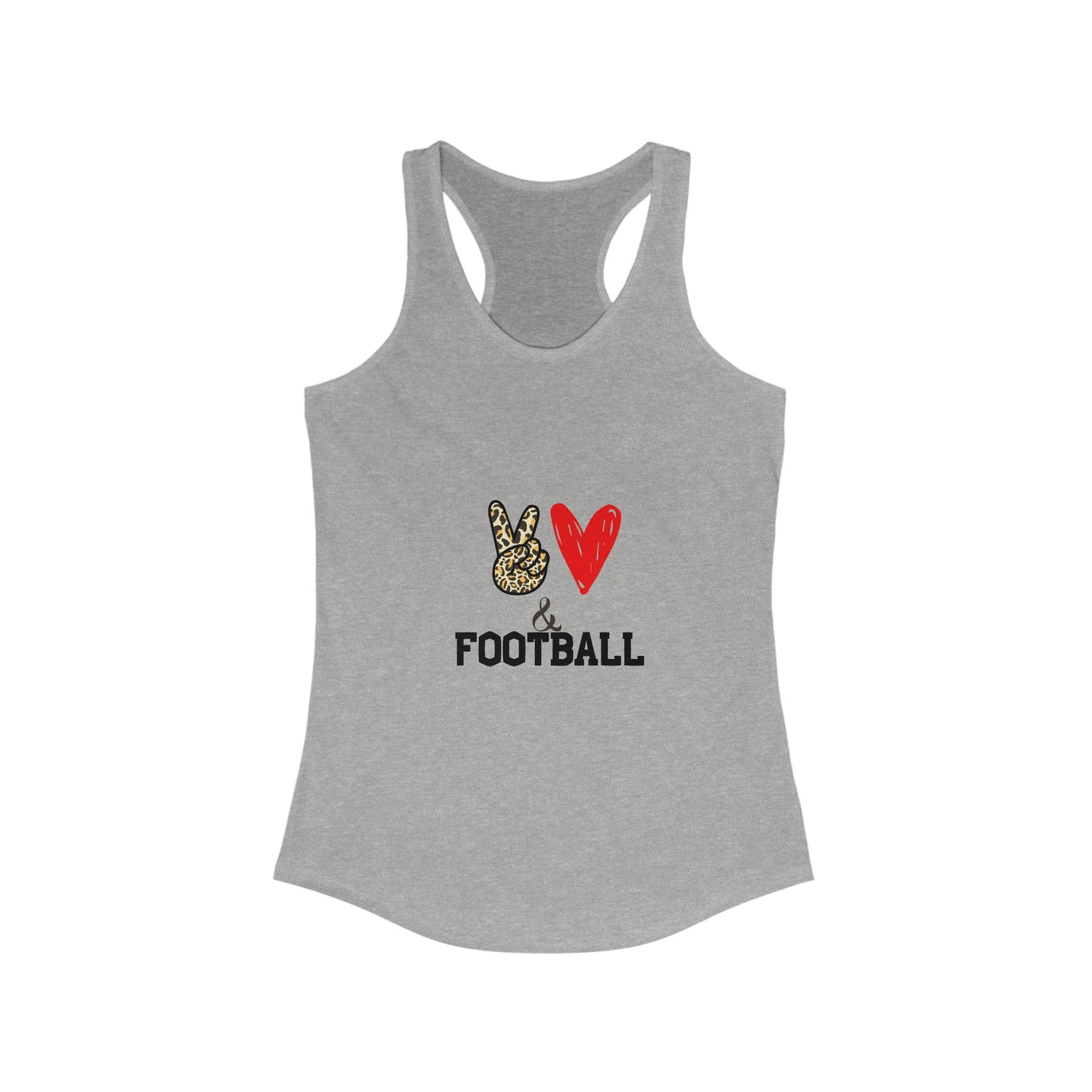 Women's Football Love Racerback Tank Top
