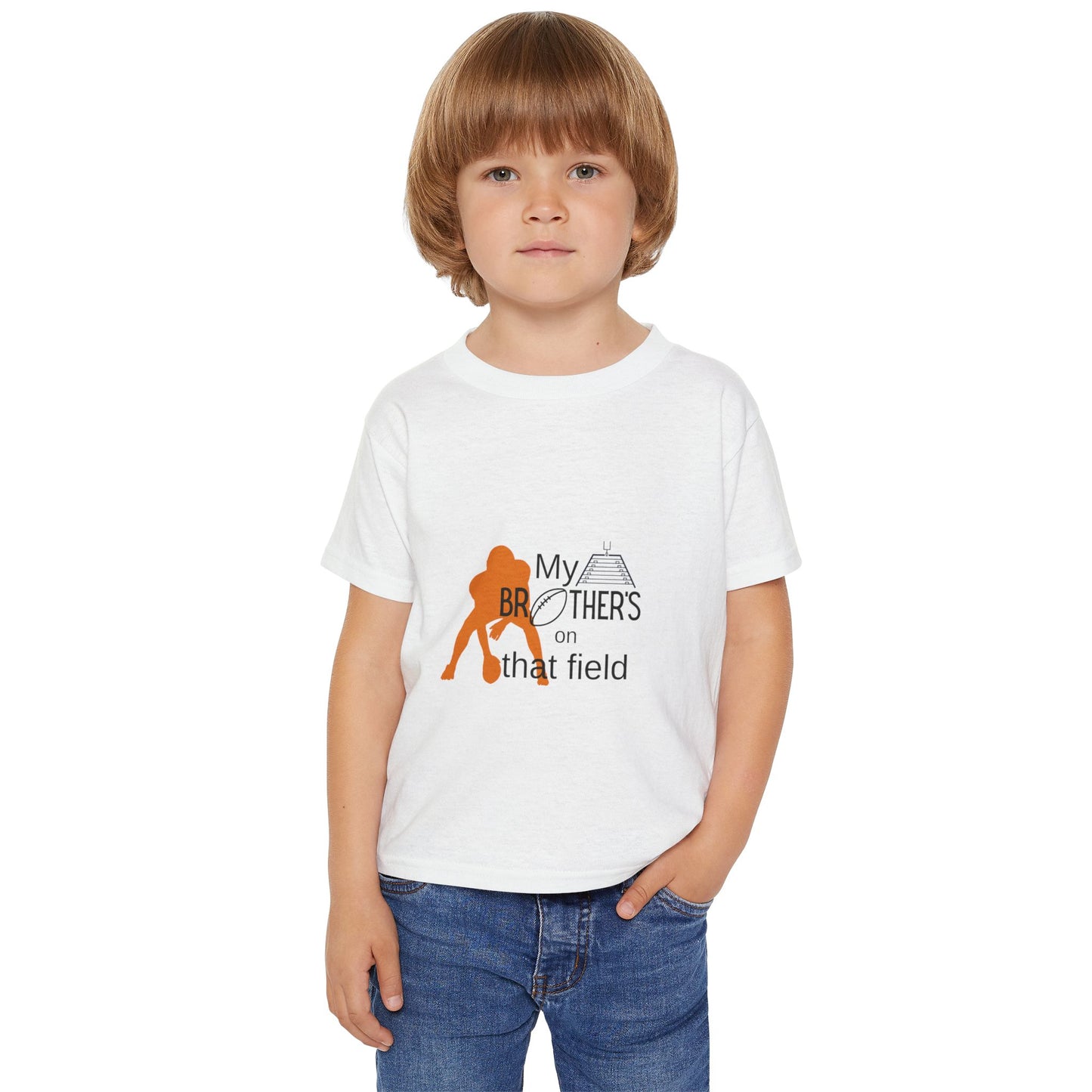 Personalized Toddler T-Shirt: 'My Brother's on that Field'