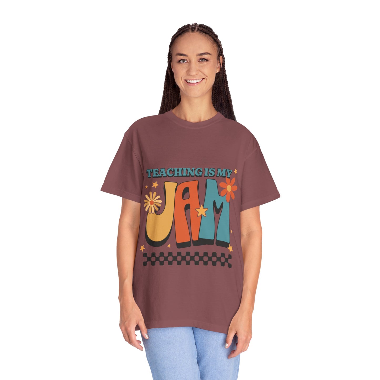 Teaching Is My Jam Unisex Garment-Dyed T-Shirt - Fun Teacher Gift