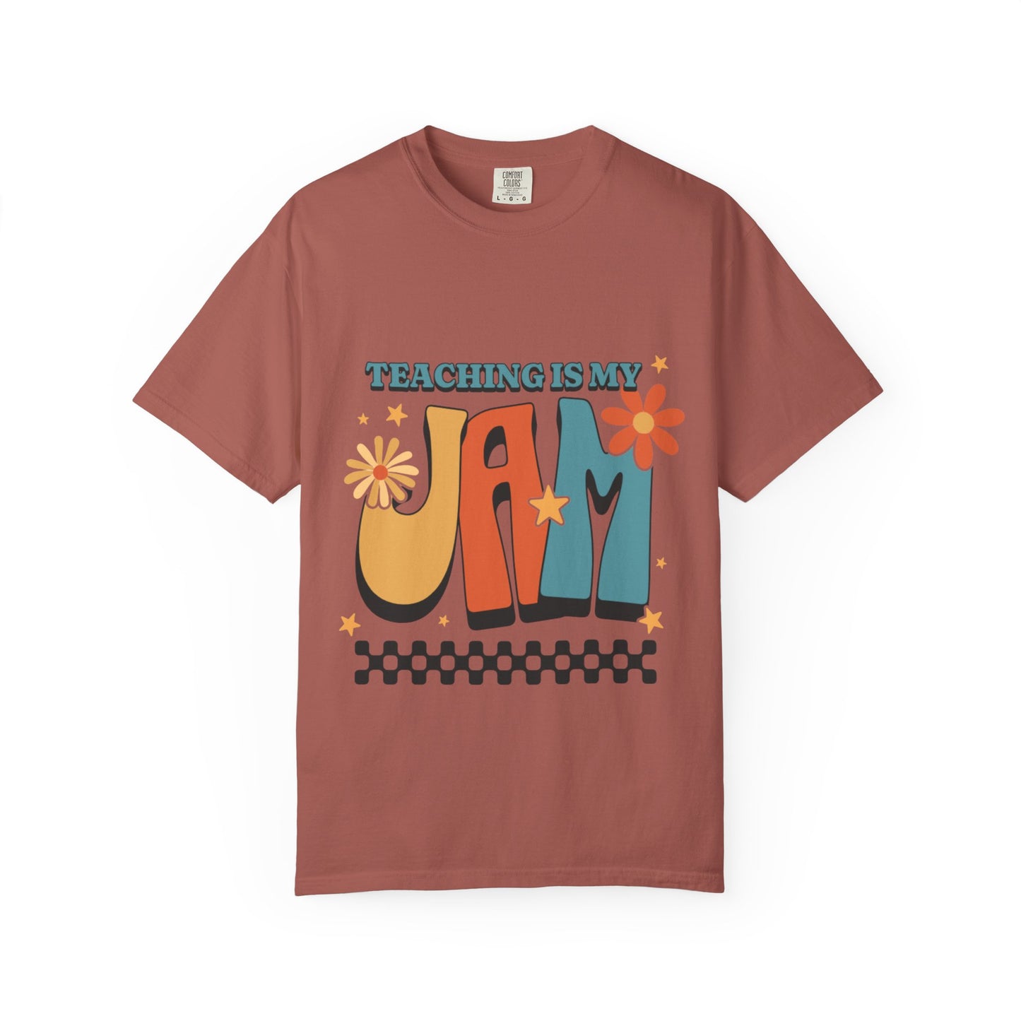 Teaching Is My Jam Unisex Garment-Dyed T-Shirt - Fun Teacher Gift