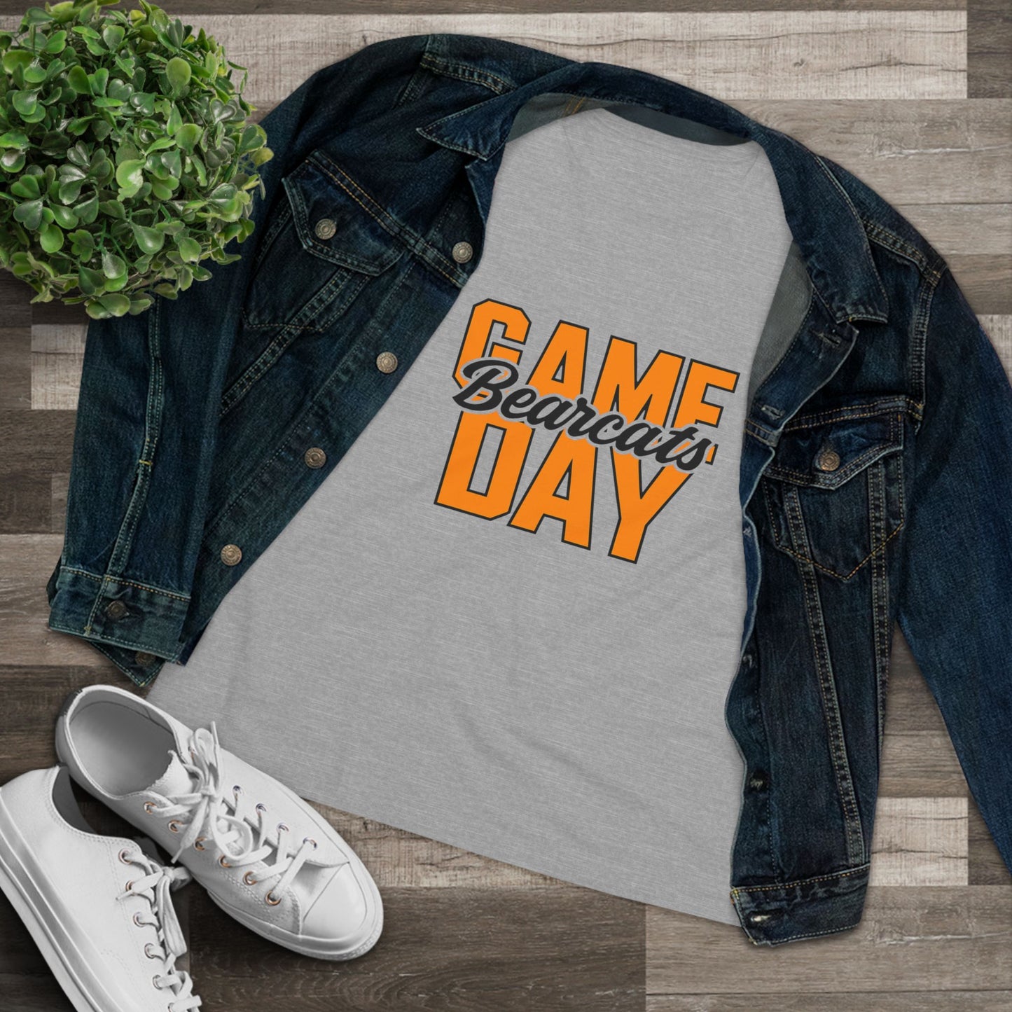 Women's Cotton Tee - Game Day Bearcats Shirt for Sports Fans