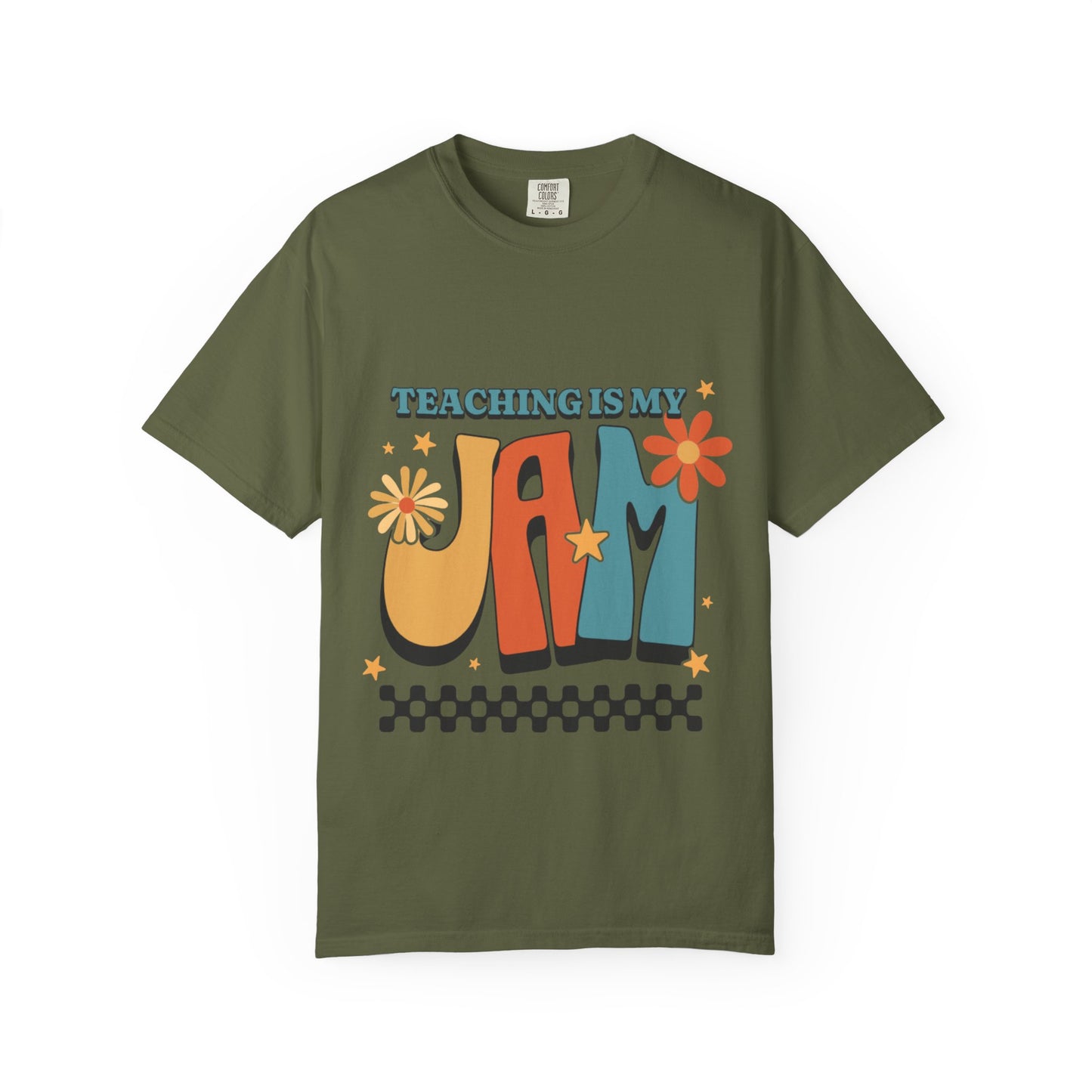 Teaching Is My Jam Unisex Garment-Dyed T-Shirt - Fun Teacher Gift