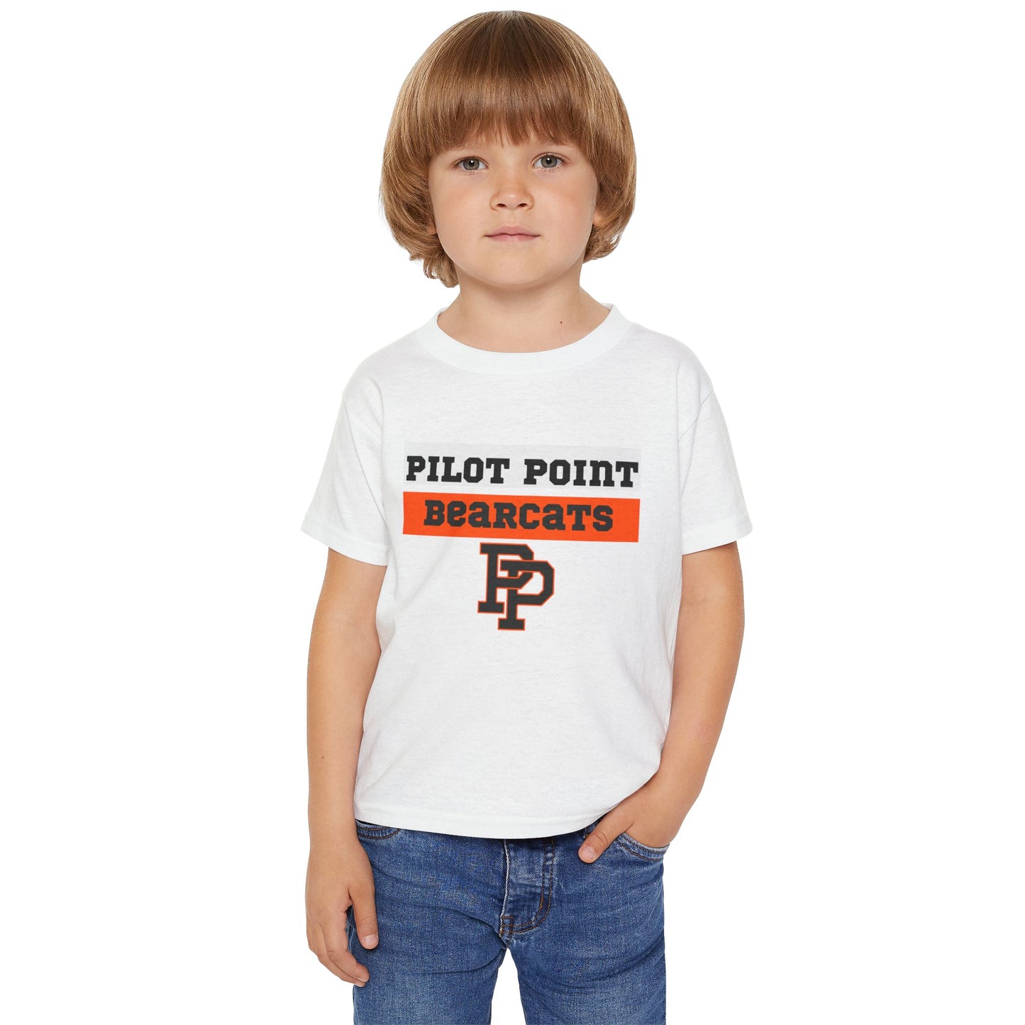 Pilot Point Bearcats Toddler T-Shirt - Soft Heavy Cotton Tee for Kids