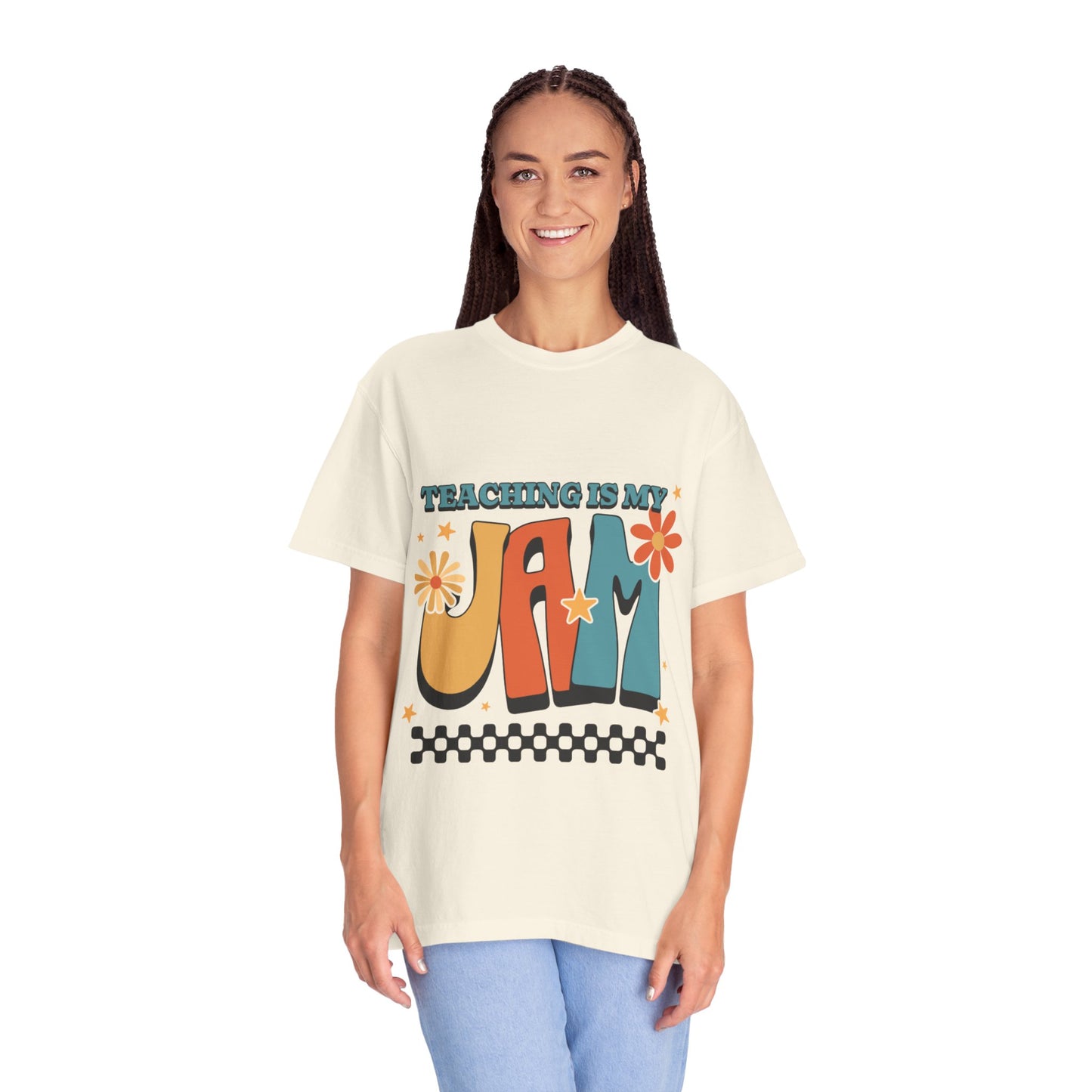 Teaching Is My Jam Unisex Garment-Dyed T-Shirt - Fun Teacher Gift