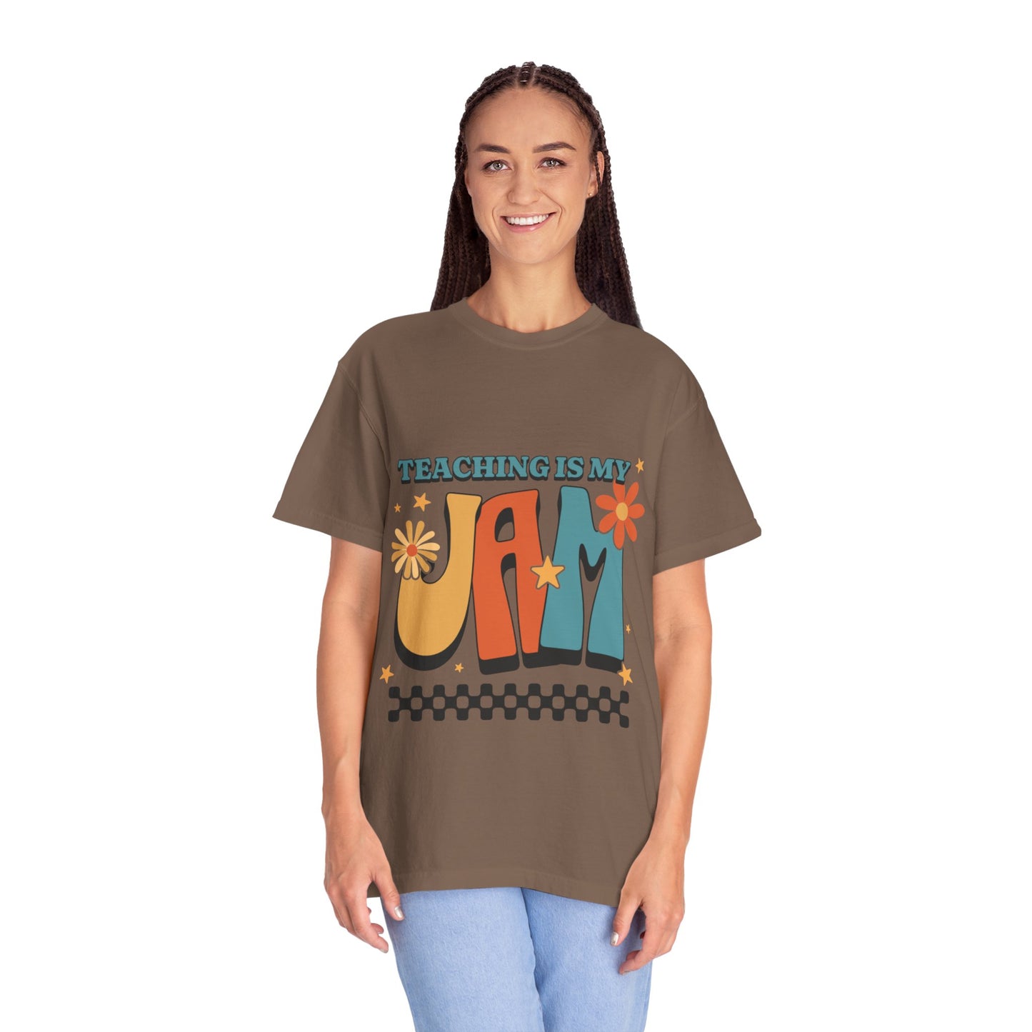 Teaching Is My Jam Unisex Garment-Dyed T-Shirt - Fun Teacher Gift