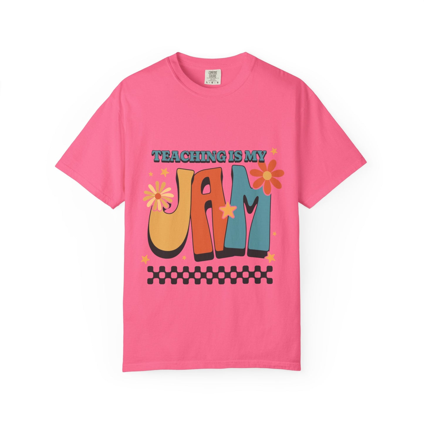 Teaching Is My Jam Unisex Garment-Dyed T-Shirt - Fun Teacher Gift