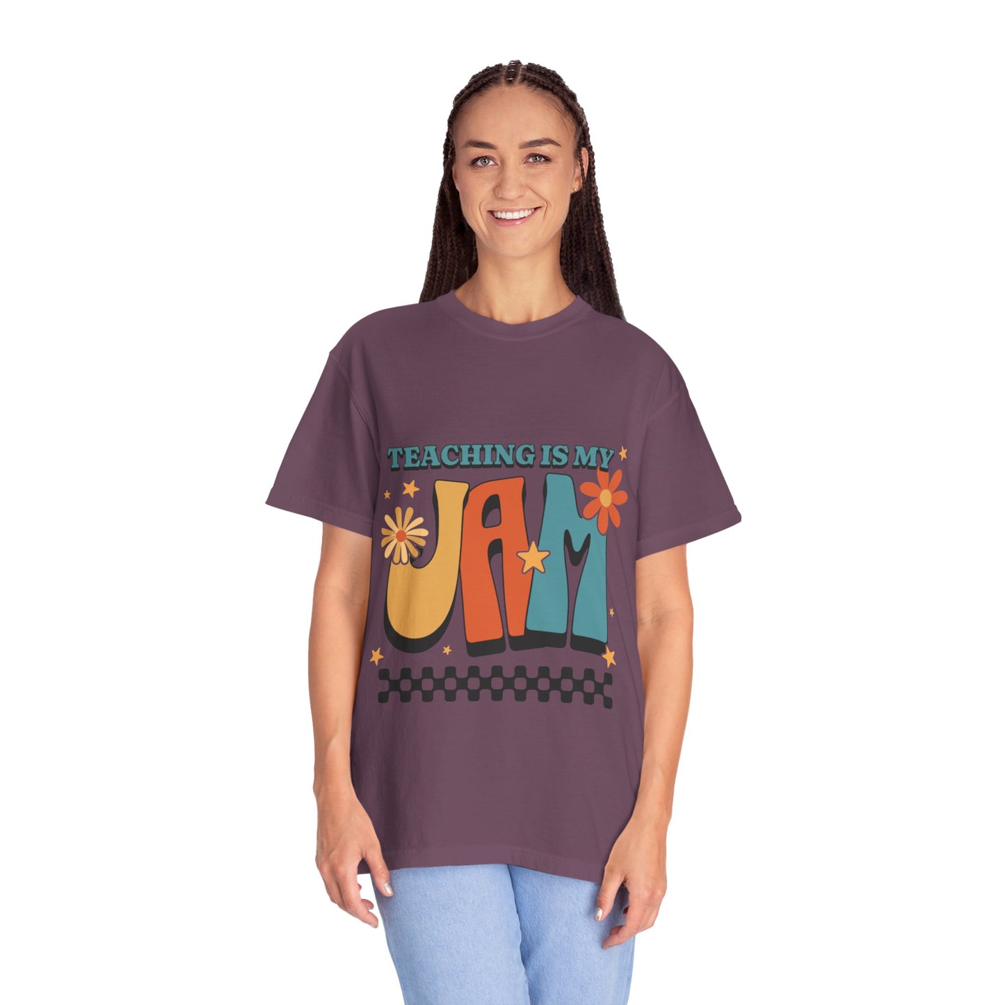 Teaching Is My Jam Unisex Garment-Dyed T-Shirt - Fun Teacher Gift