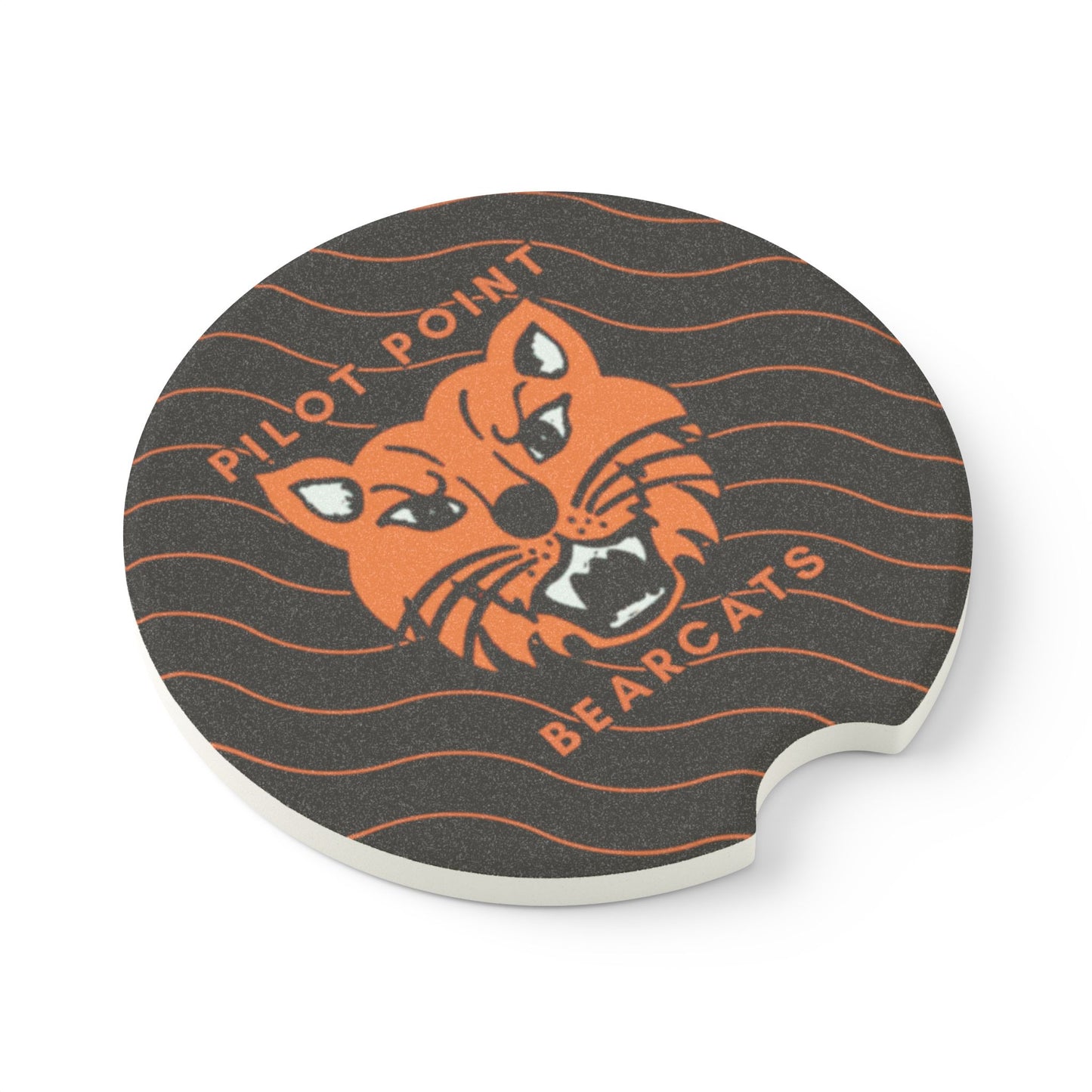 Pilot Point Bearcats Soapstone Car Coaster - Stylish Drink Holder for Car Enthusiasts