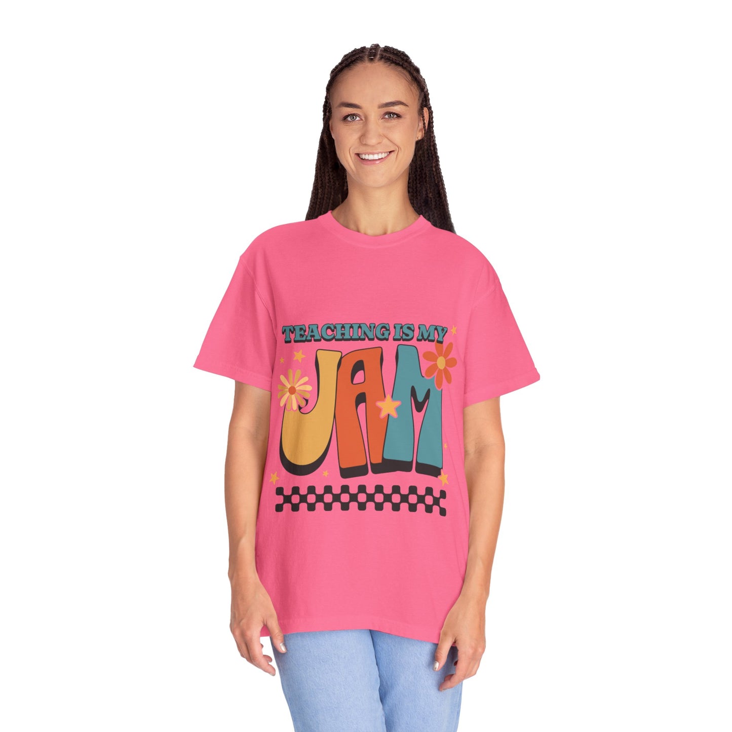 Teaching Is My Jam Unisex Garment-Dyed T-Shirt - Fun Teacher Gift